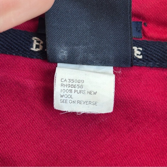 Paul & Shark Yachting Bretagne Red 100% Wool Quarter Zip Sweater Italy Mens XL - Picture 7 of 8